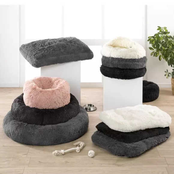 Colchón copos reversible Fluffy L77 cm Negro 2