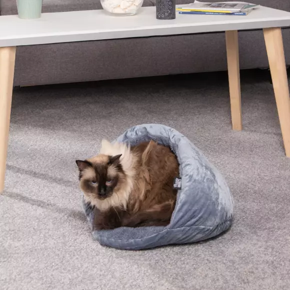 Niche chausson d'intérieur pour chat Sweet Cat L45 cm Ecru 2