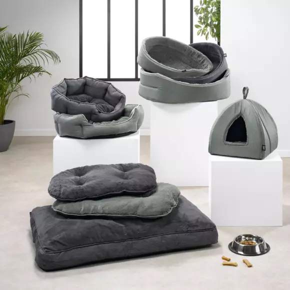 Panier rond pour chat et chien Newton D50 cm Gris 2