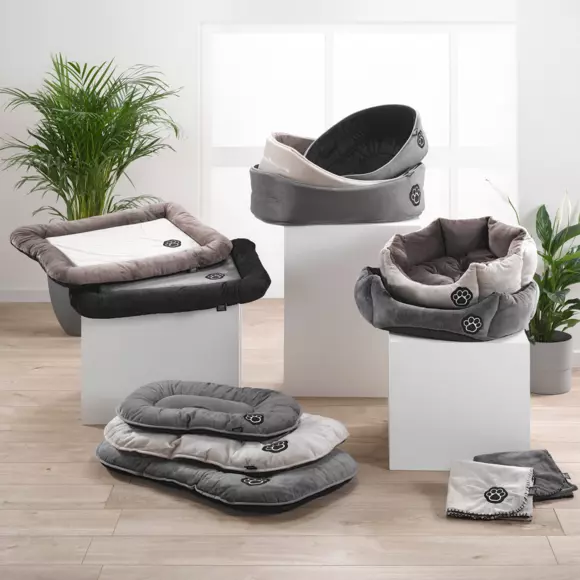Matelas pour chat et chien Patchy L70 cm Gris/Noir 2