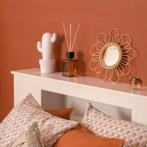 Espejo Flor Ratán Beige 3