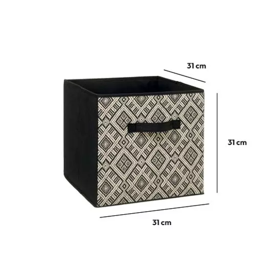 Faltbox Ethnic Schwarz & Weiß 3