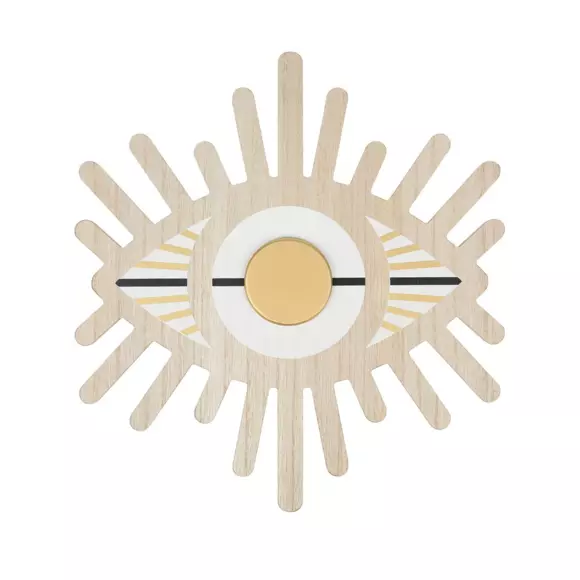 Máscara de madera Ojos Blanco 2
