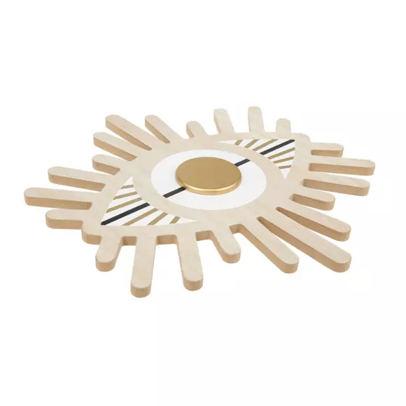 Máscara de madera Ojos Blanco 3