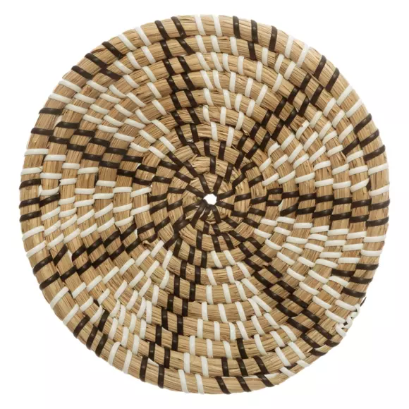 Lote de 3 decoraciones murales Panier Seagrass color Beige 7