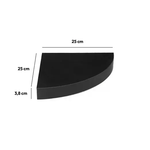 Etagère d'angle Fixy Noir  3