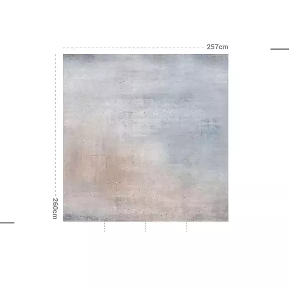 Décoration murale adhésive (257 x 260 cm) Crumblestone Gris 2