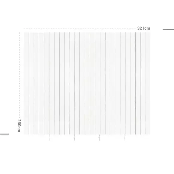 Papel pintado adhesivo (321 x 260 cm) Coton y Lavanda Gris 2
