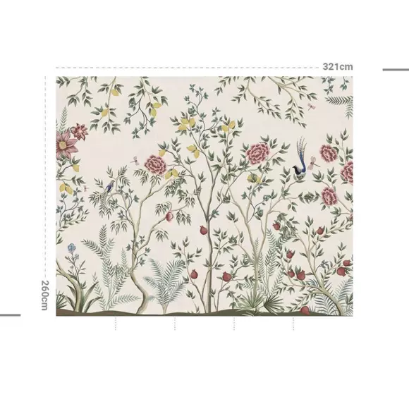 Décoration murale adhésive (321 x 260 cm) Chinoiserie Multicolore 2