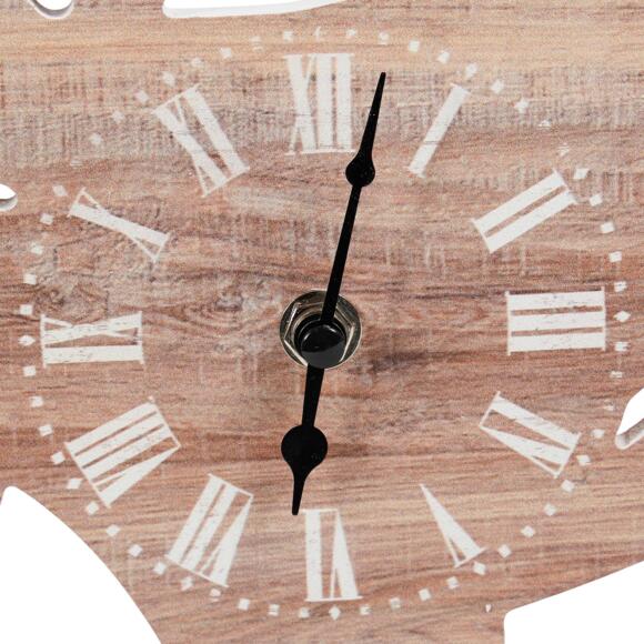 Orologio in legno Coq Beige 2