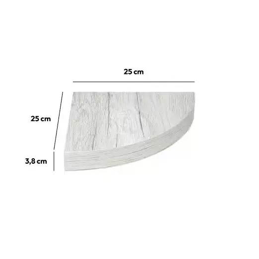 Etagère d'angle Fixy Gris 3