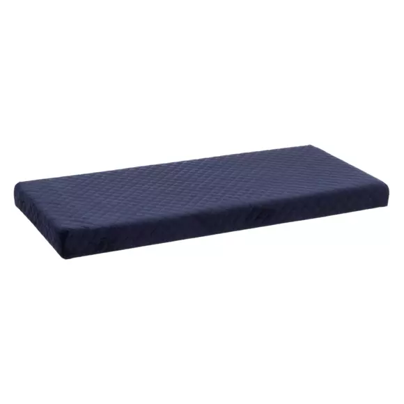 Pouf pliant double Velours Bleu Marine 3