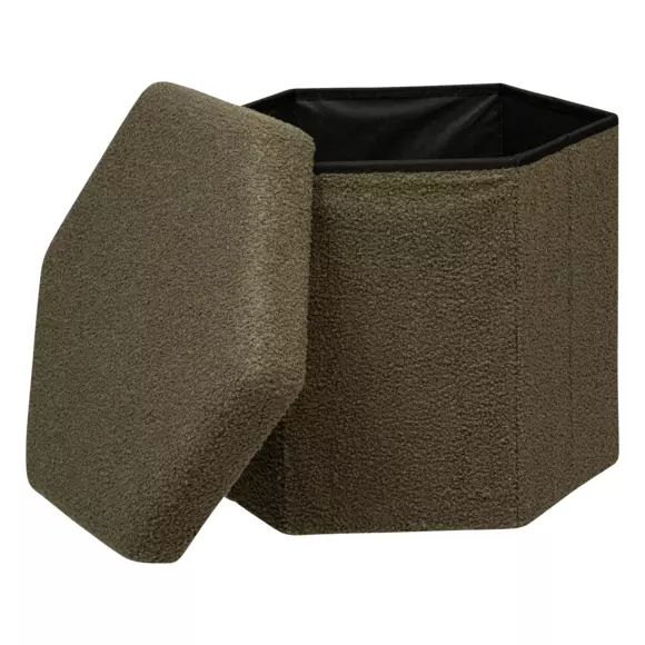Puf para ordenar Jaiko Verde kaki 3