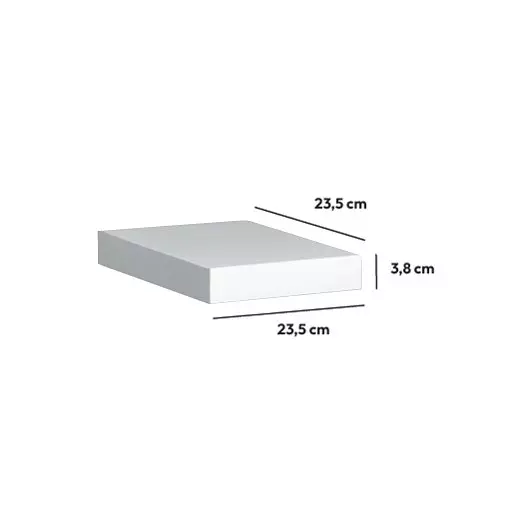 Estante mural (23,5 cm) Fixy Blanco 3