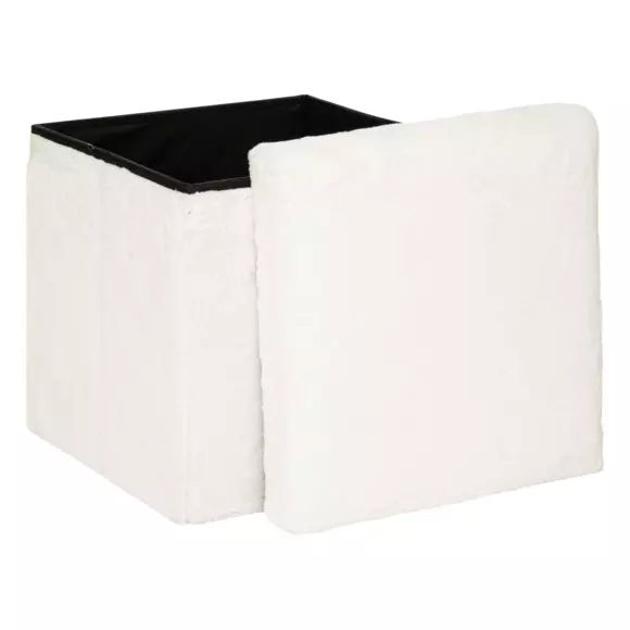 Pouf pliant Ezzio Blanc 3