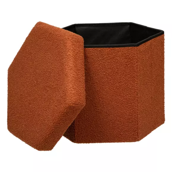 Pouf de rangement Jaiko Ambre 2
