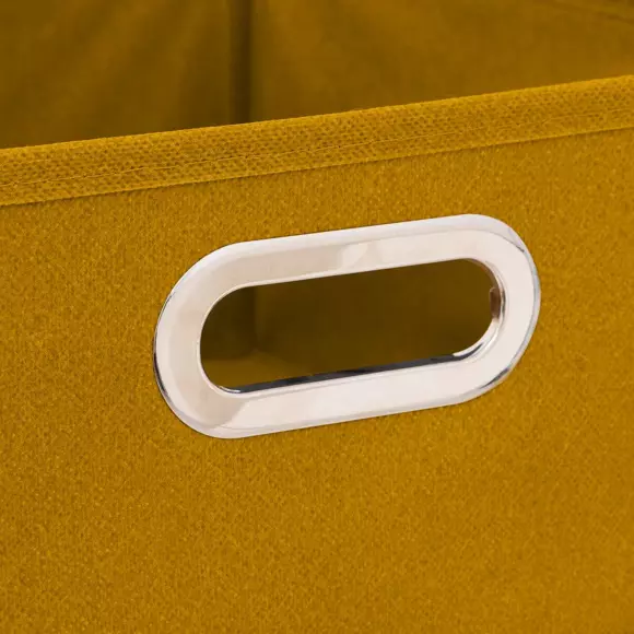 Panier de rangement ( 31 x 15 cm) Helena Jaune Moutarde 2