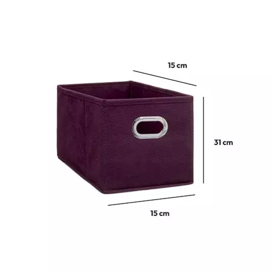 Panier de rangement (15 x 31 cm) Helena Aubergine 3