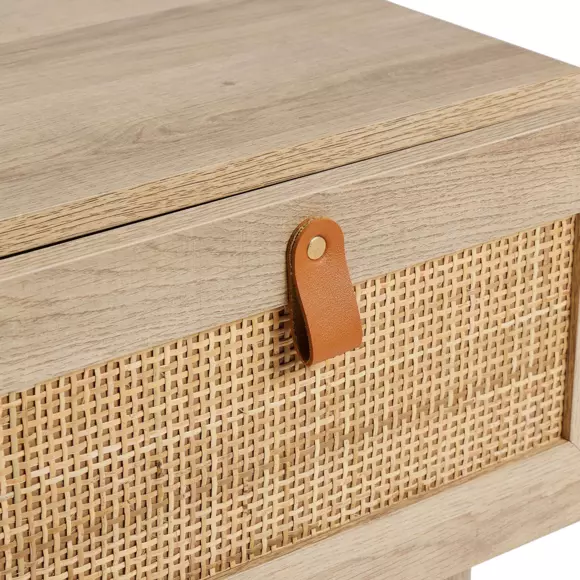 Nachtkastje met riet Jaipur Beige