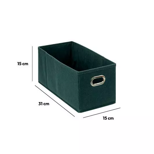Cesta de almacenaje (15 x 31 cm) Helena Azul Petroleo 2