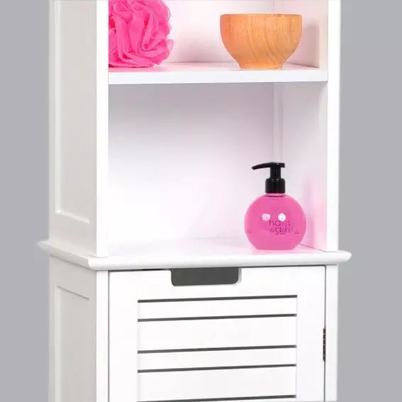 Meuble colonne salle de bain Miami Blanc 2