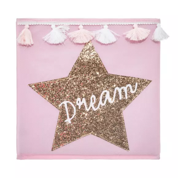 Cesto para ordenar Lentejuelas Dream Rosa 127