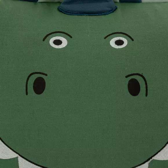 Coussin carré enfant( 40 cm) Dino Vert