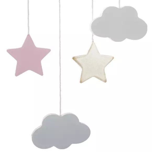 Mobile bébé Lune Rose 3