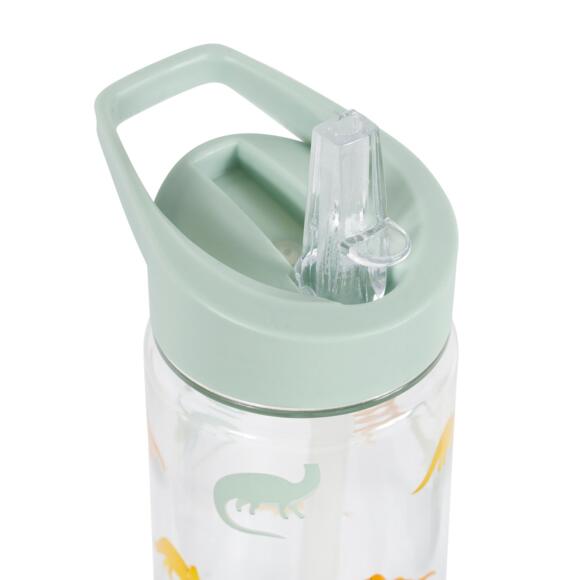 Botella infantil para agua Dino Verde