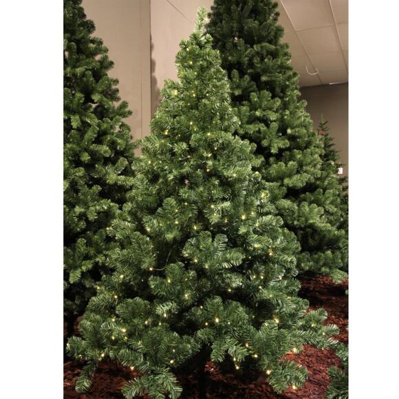 Albero di Natale artificiale illuminato Royal Alt. 210 cm Verde abete 2