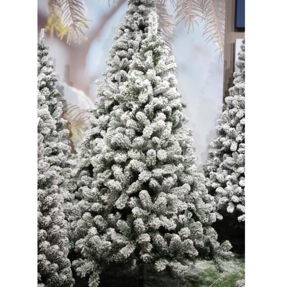 Albero di Natale artificiale Royal Alt. 180 cm Verde innevato 2