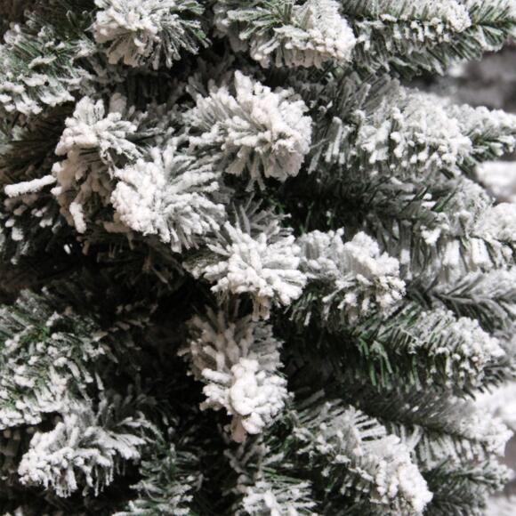 Künstlicher Weihnachtsbaum Narrow H210 cm Grün verschneit 3