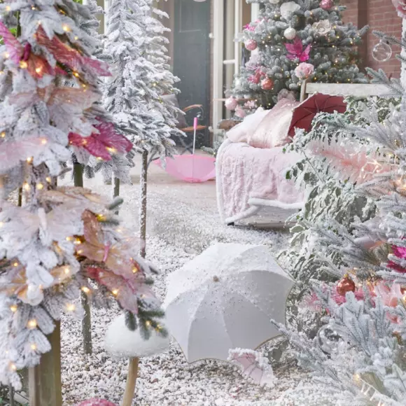 Árbol artificial de Navidad Sierra Alto 120 cm Verde nevado 3