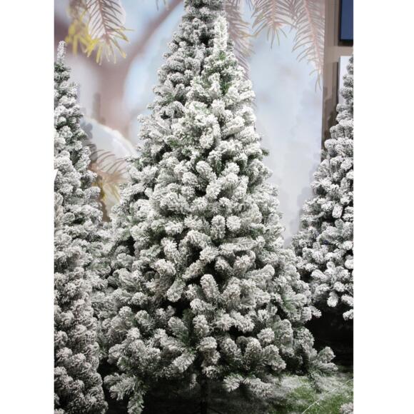 Albero di Natale artificiale Royal Alt. 120 cm Verde innevato 2