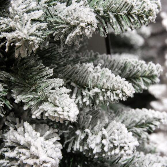 Künstlicher Weihnachtsbaum Narrow H150 cm Grün verschneit 3