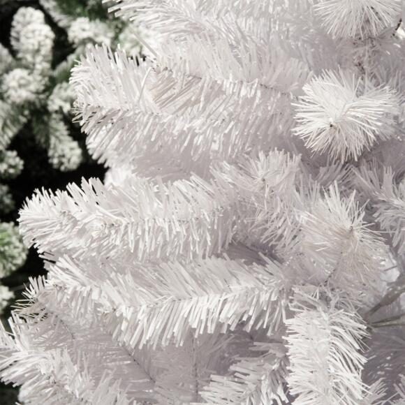 Árbol artificial de Navidad Real Alto 210 cm Blanco 3