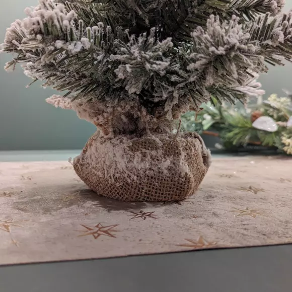 Arbolito artificial para mesa Royal alto 45 cm Verde nevado