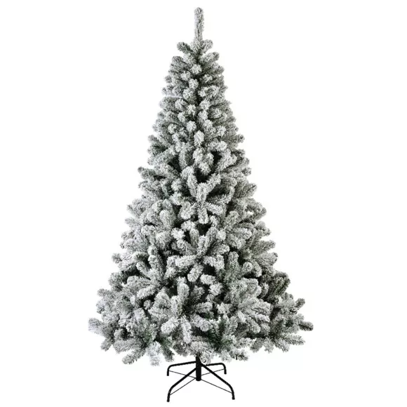 Sapin artificiel de Noël King H210 cm Vert enneigé 2