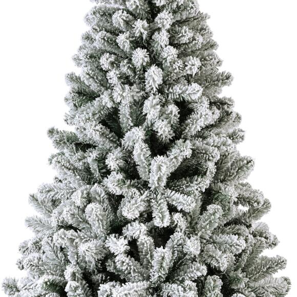Künstlicher Weihnachtsbaum King H210 cm Grün verschneit 3