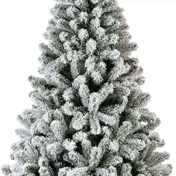 Sapin artificiel de Noël King H210 cm Vert enneigé 3