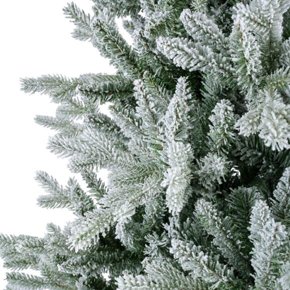 Albero di Natale artificiale Allix Alt. 180 cm Verde innevato 3