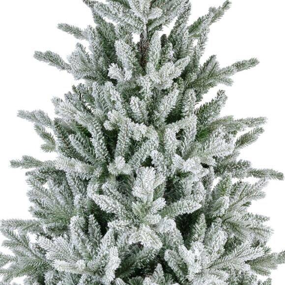 Albero di Natale artificiale Allix Alt. 240 cm Verde innevato 3