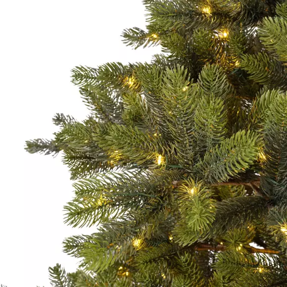 Verlichte kunstkerstboom pour extérieur Yukon H210 cm dennengroen 2