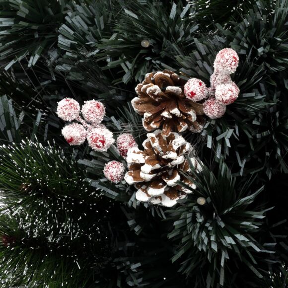 Albero di Natale artificiale illuminato Sofia Alt. 120 cm Bianco caldo