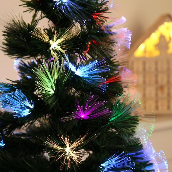 Árbol de Navidad de fibra óptica Mágico Altura 90 cm 2