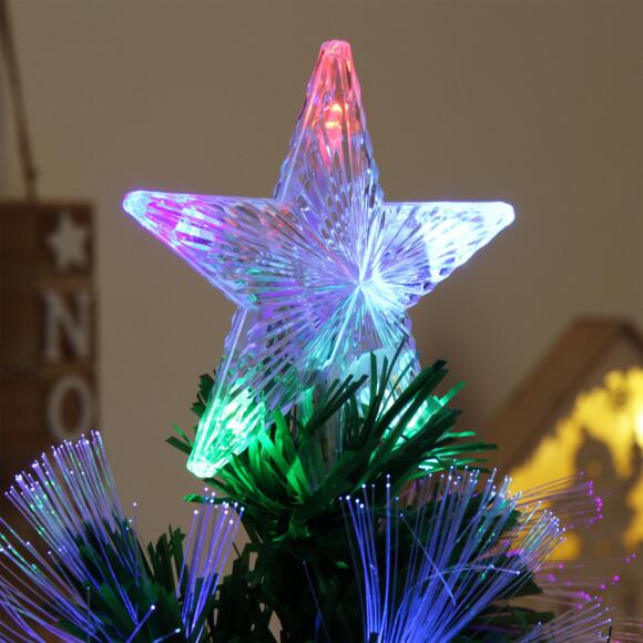 Albero di Natale in fibra ottica Magico Alt. 90 cm 3