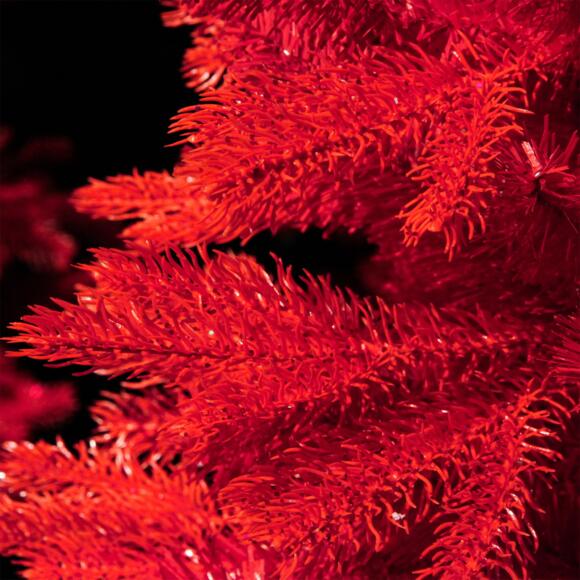 Albero di Natale artificiale Redana Alt. 210 cm Rosso 3