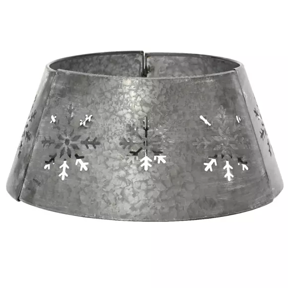 Cubre  pie de árbol  en hierro Flocon Gris
