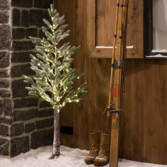 Verlichte moderne kerstboom Hexy H240 cm Warm wit verlicht