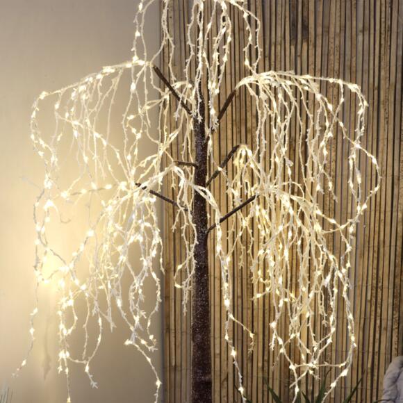 Salice piangente luminoso Olympia moyen format Alt. 180 cm Bianco caldo 2